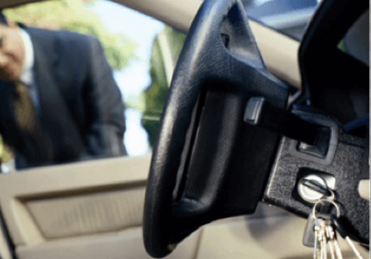 Keys locked inside a car